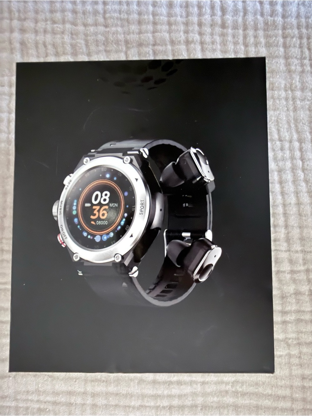 LEMFO T92 2-in-1 Smartwatch Fitness Tracker Speaker Local MP3 NO EARBUDS